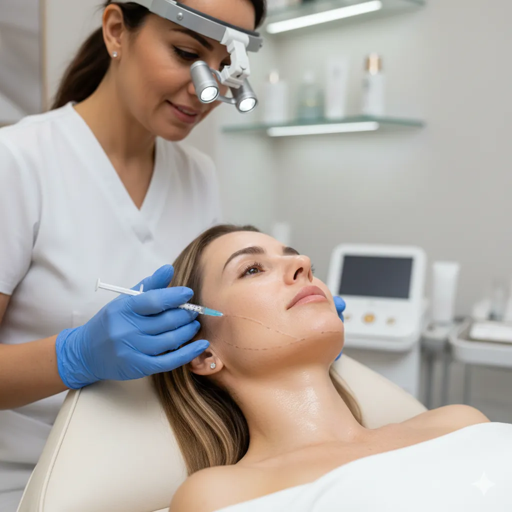 Tratamiento de bioestimulación con Radiesse para mejorar la densidad y firmeza de la piel del rostro.