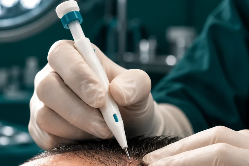 implante capilar tecnica manual implanter pen